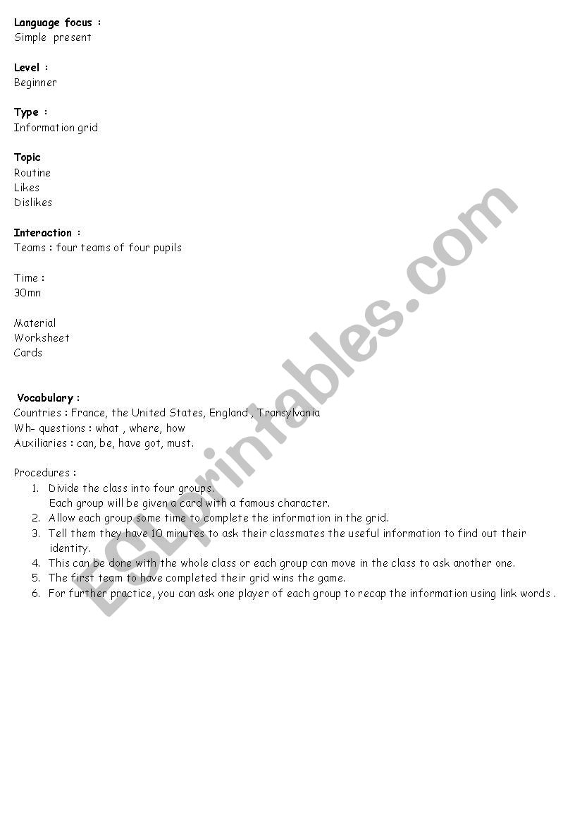 simple present routine worksheet