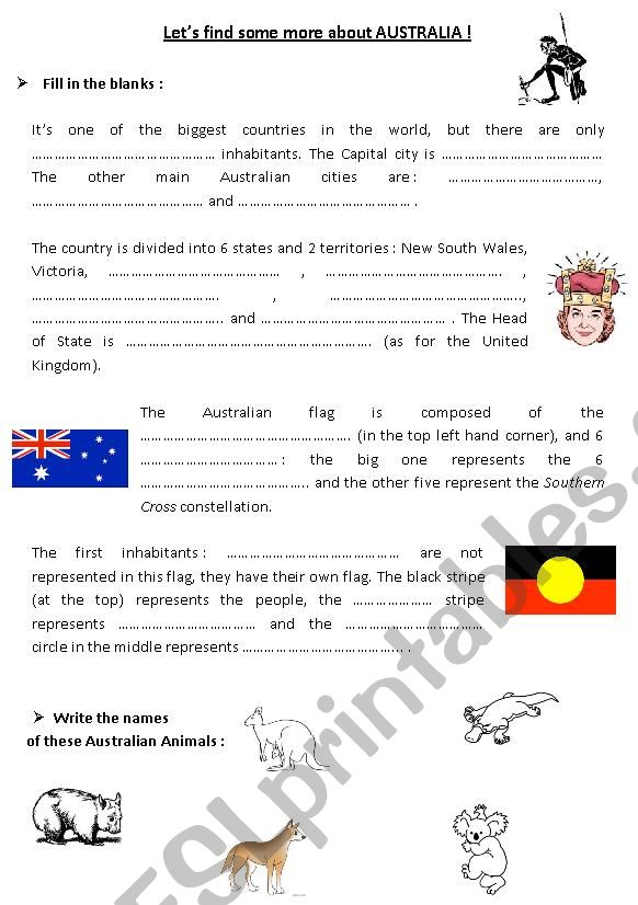 Lets find some more about Australia !