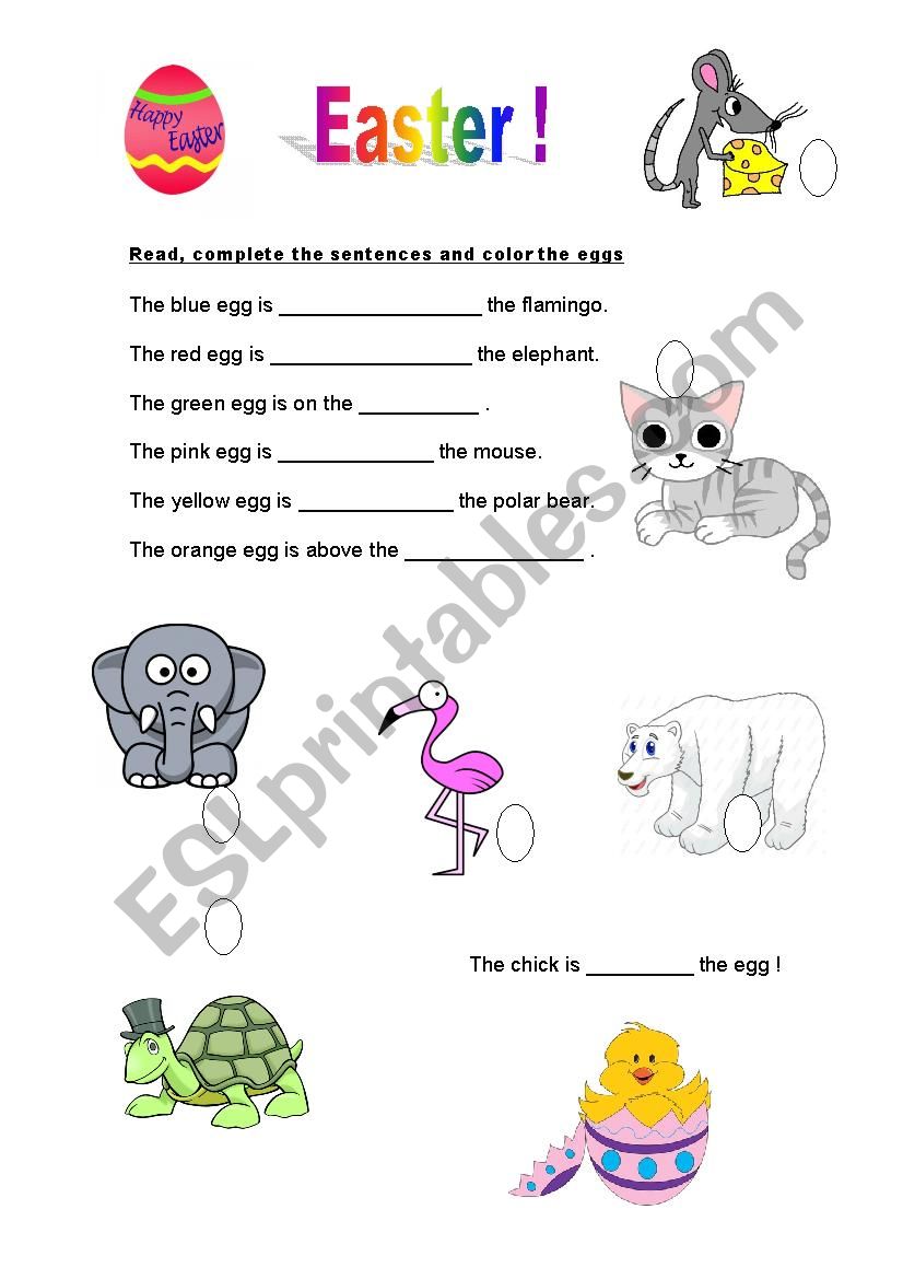 Easter worksheet