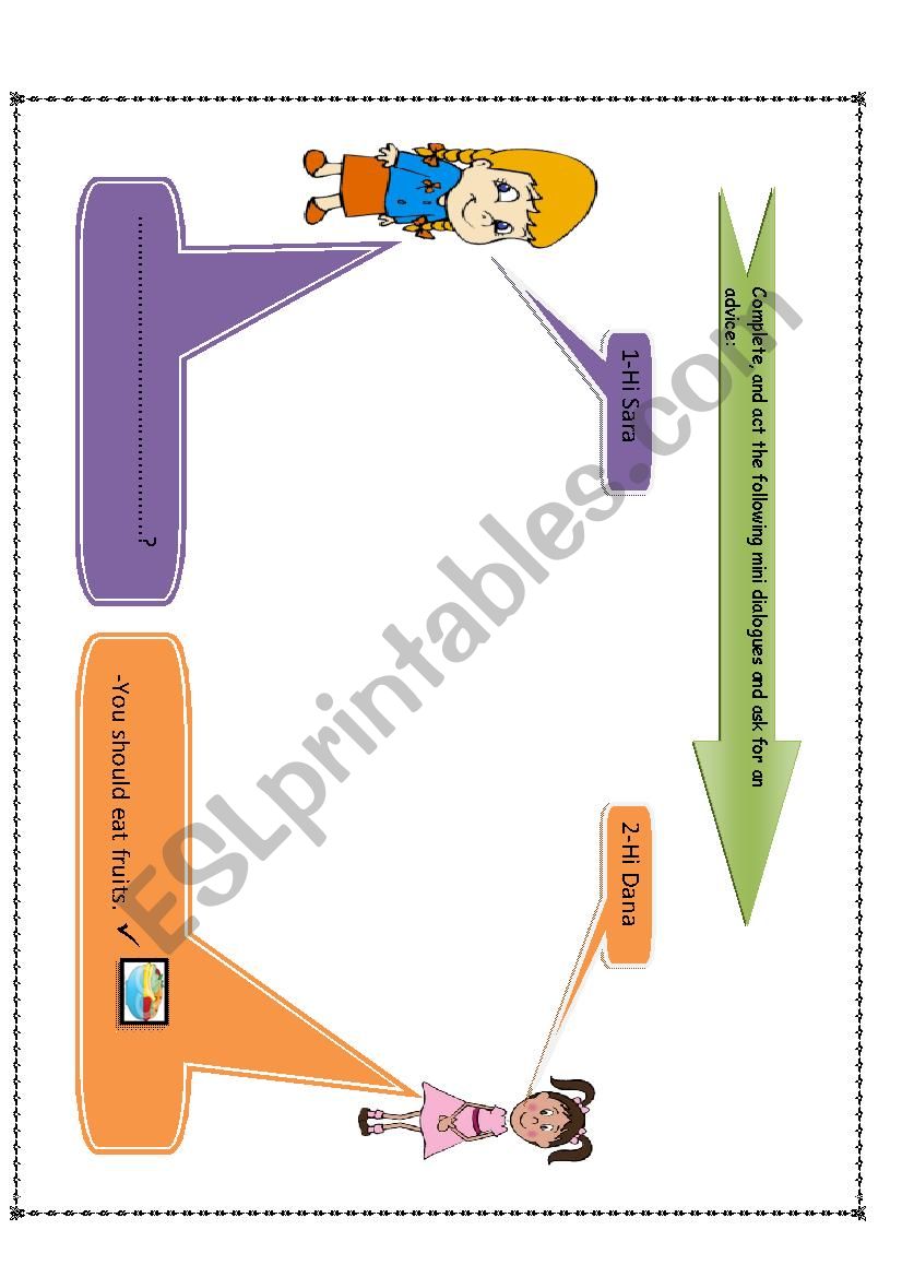 speaking activity worksheet