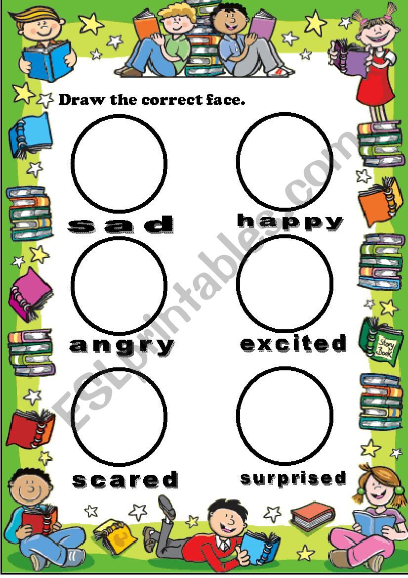 Moods for kids worksheet