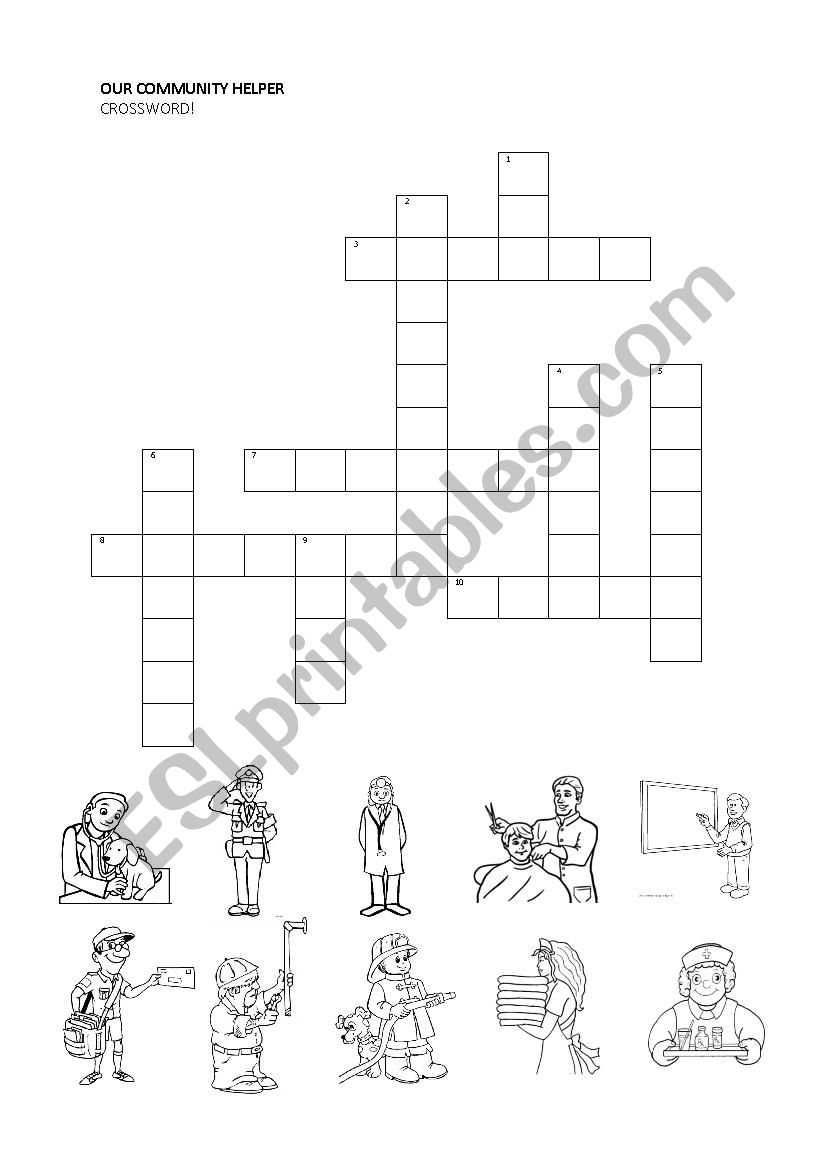 Our Community Helpers  worksheet
