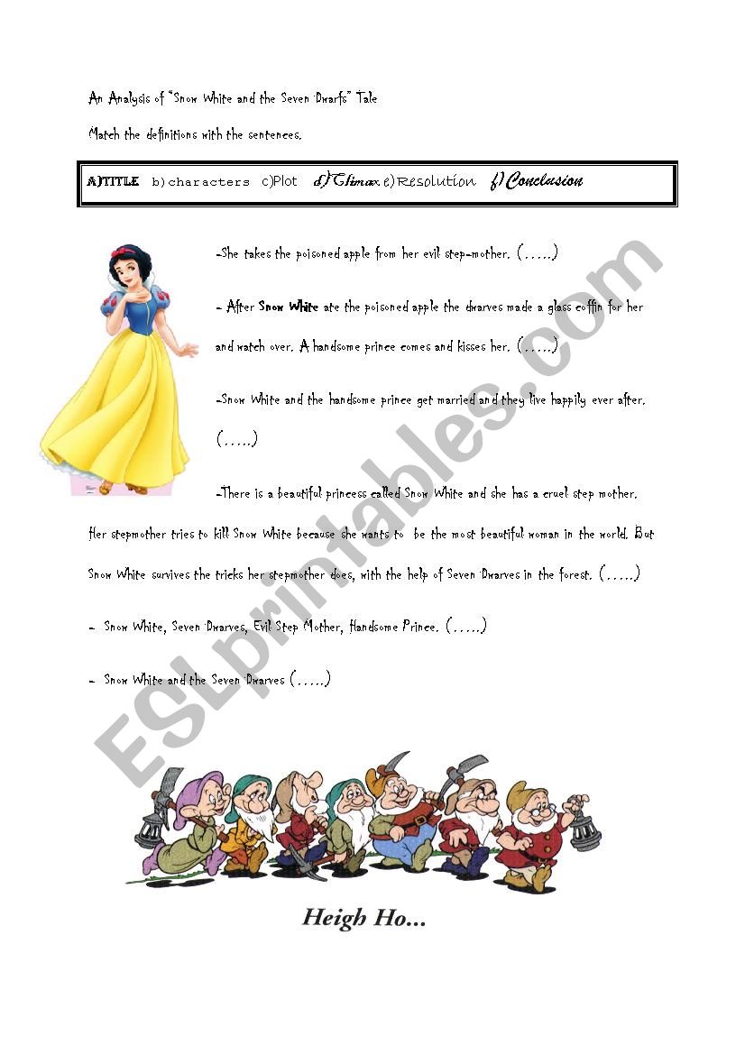 An Analysis of Snow White and the Seven Dwarfs Tale 