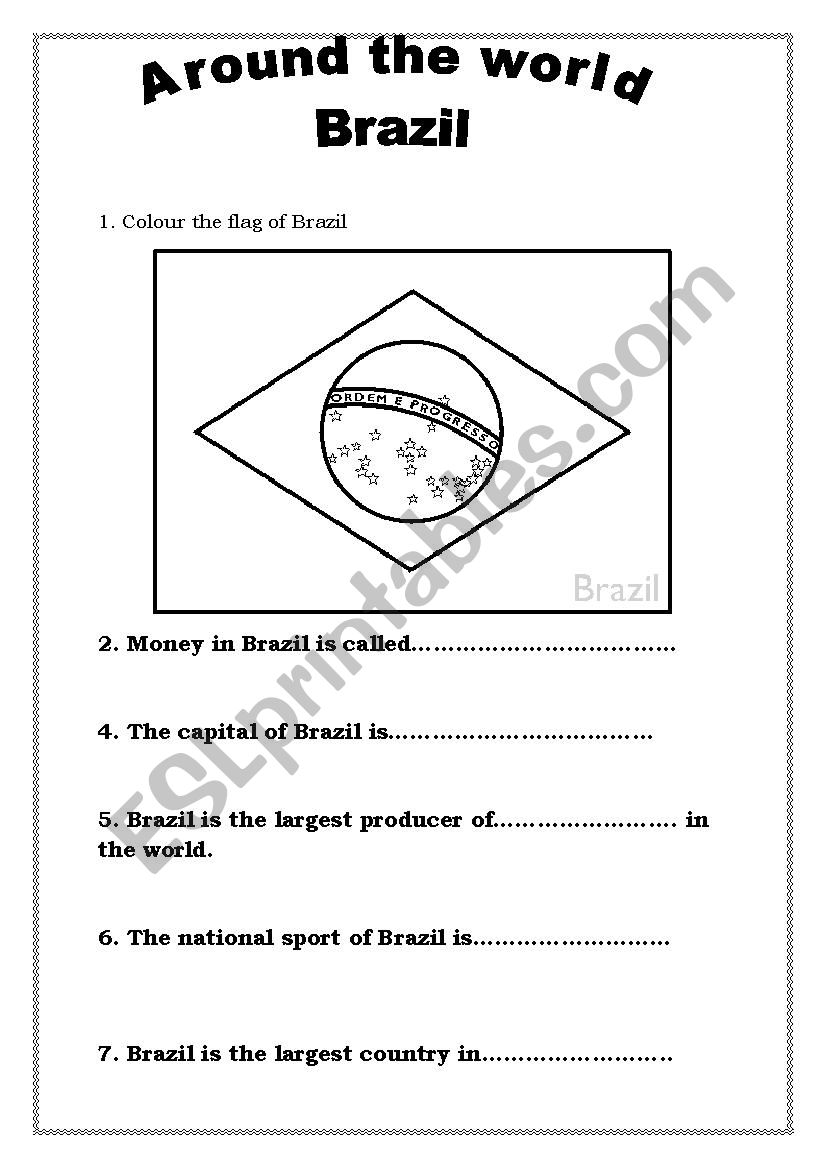 Around the world webquest - Brazil