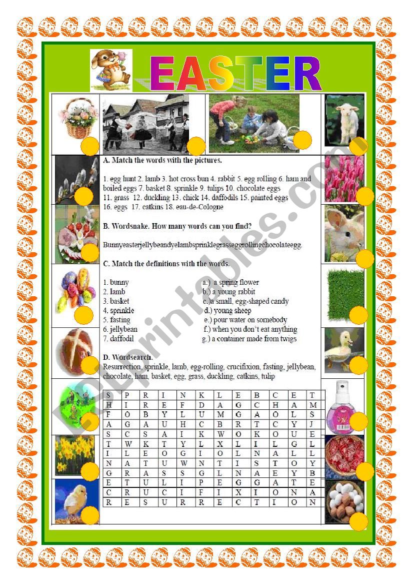 EASTER FUN worksheet