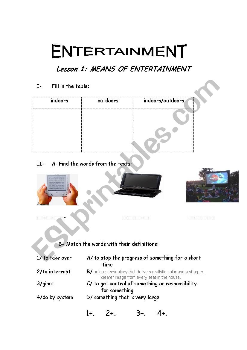 Module 5/ Lesson 1 worksheet