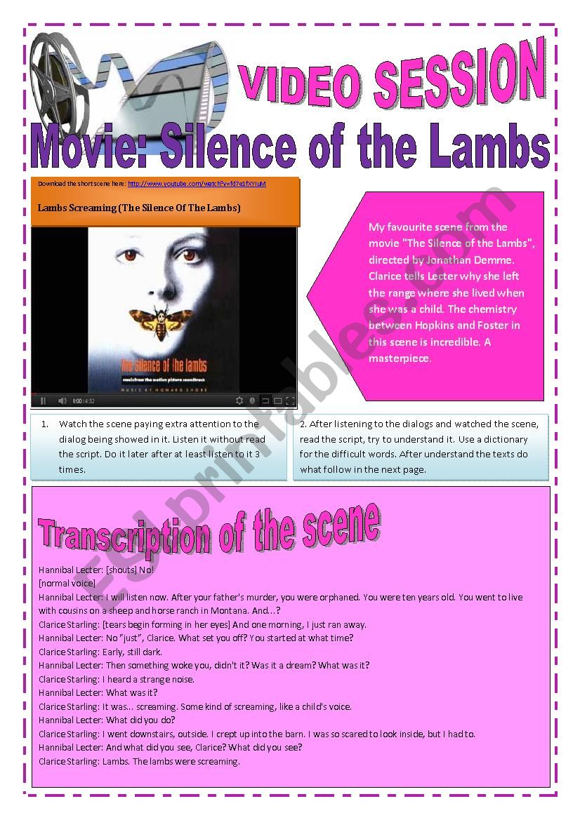 GUESS THE MOVIE - (Part 2 of 2)  WHAT IS THE MOVIES NAME - (2 pages) with exercises and AUDIO file MP3 Transcriptions inside the ws
