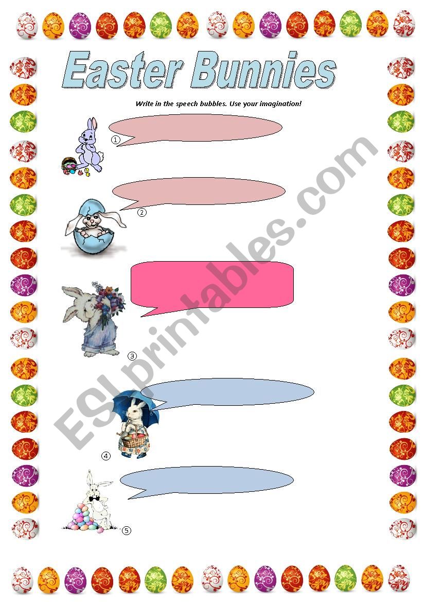 Easter Bunnies worksheet