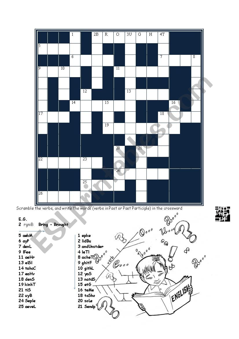 Scramble  and Crossword worksheet