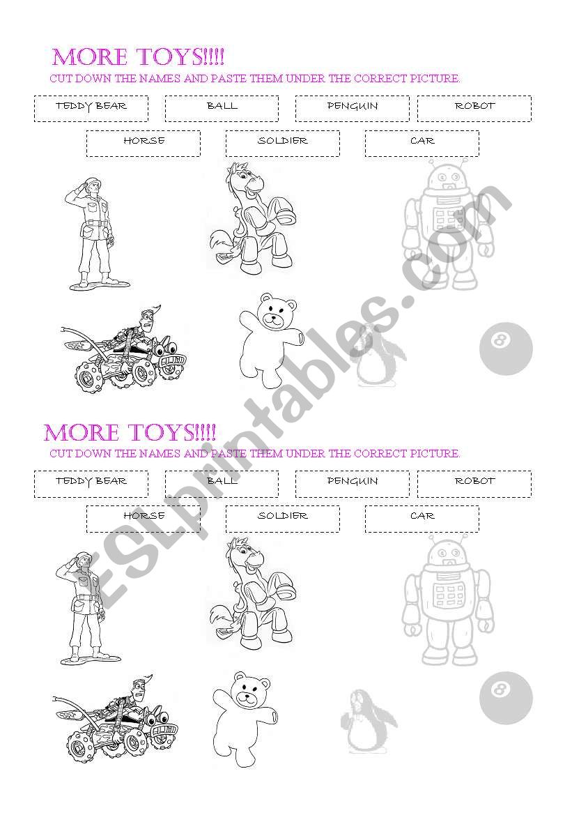 toys worksheet