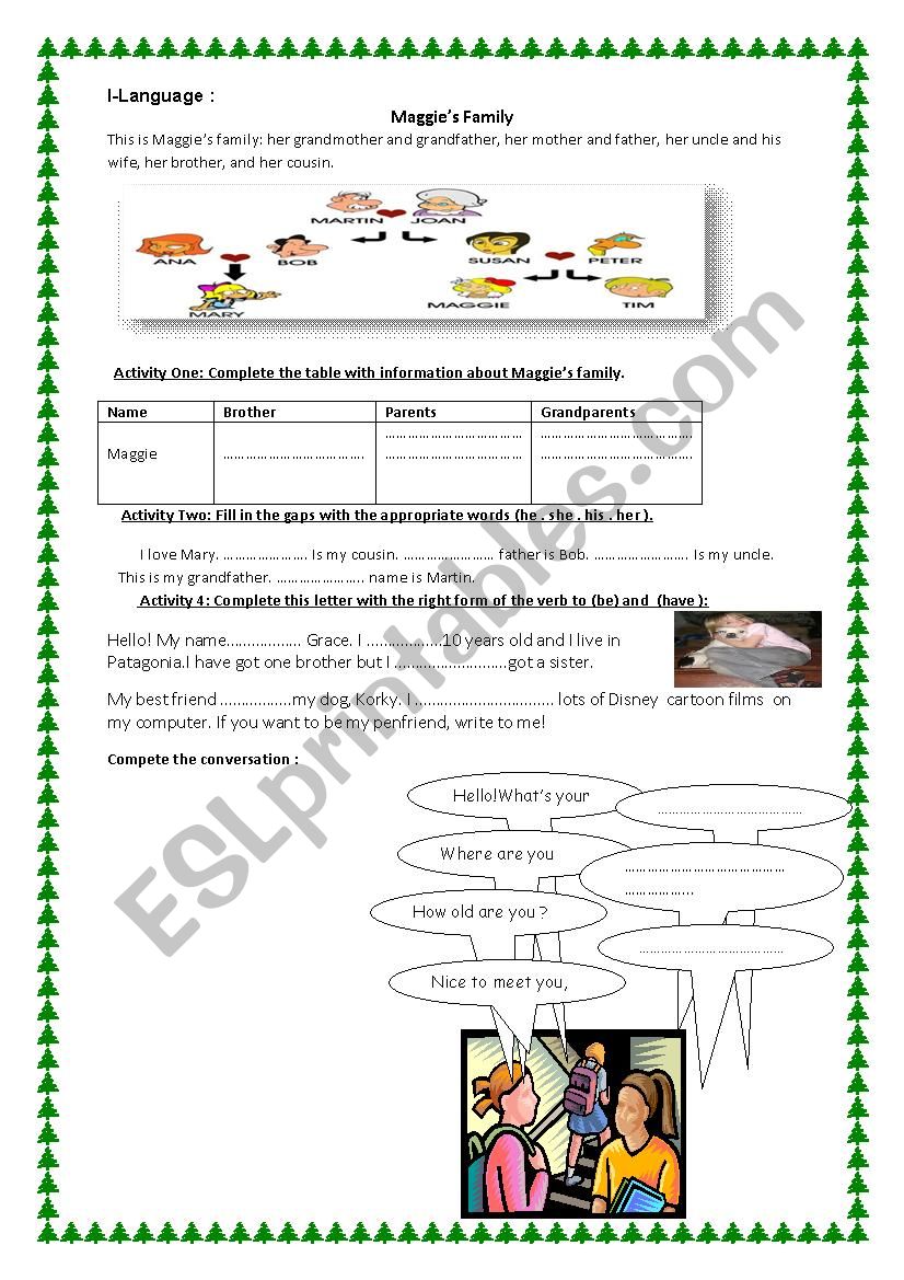 ACTIVITY  worksheet