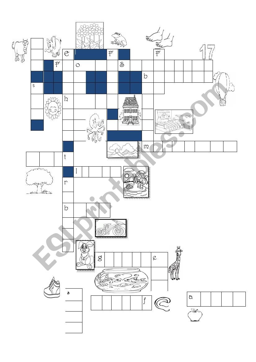 crossword-vocabulary worksheet