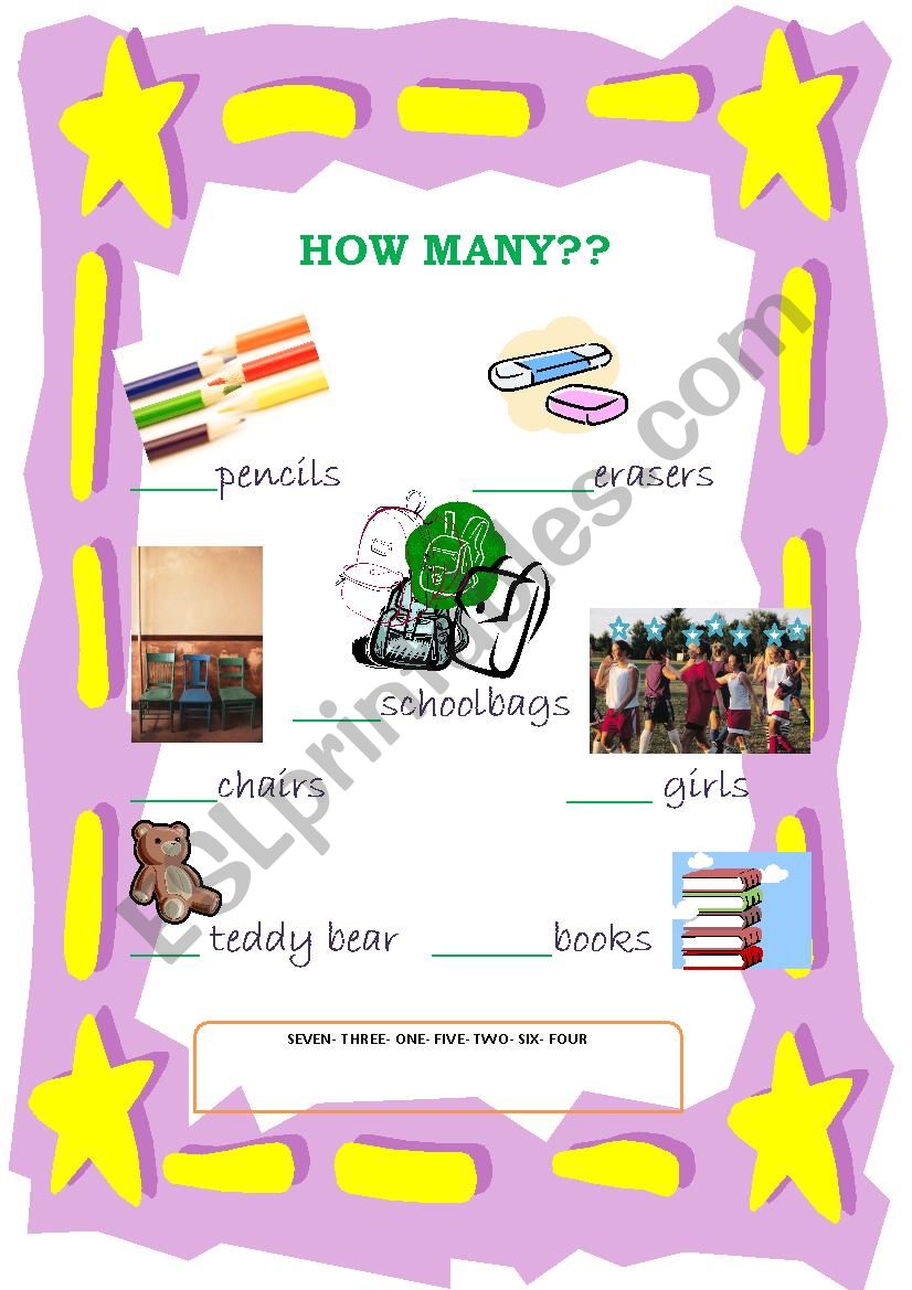 How many...? worksheet