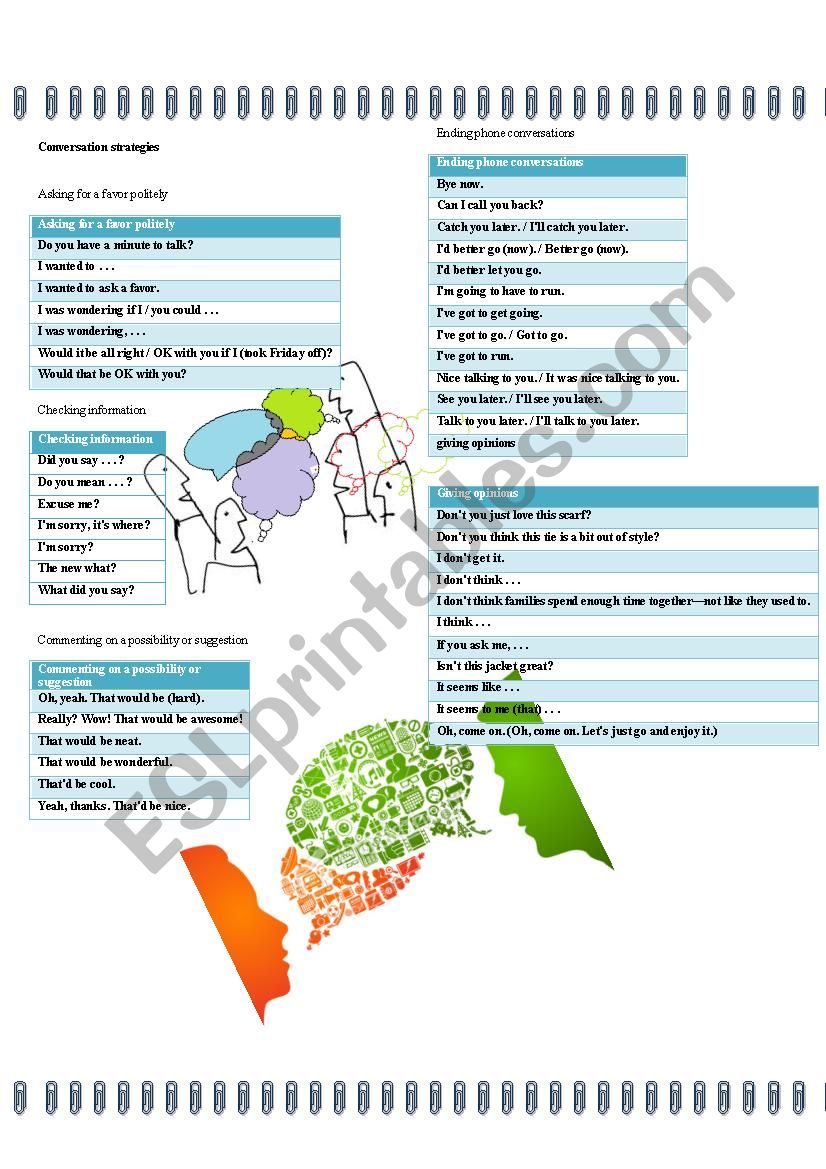 conversation  worksheet