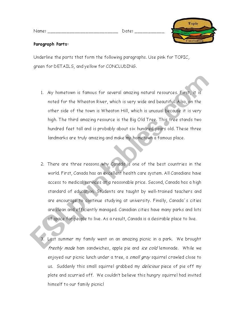 5-sentences-paragraph-practice-esl-worksheet-by-vramirezv58