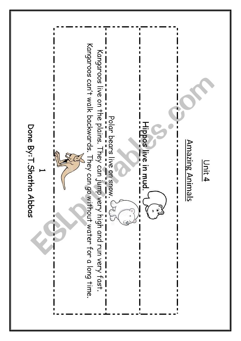 animals  worksheet