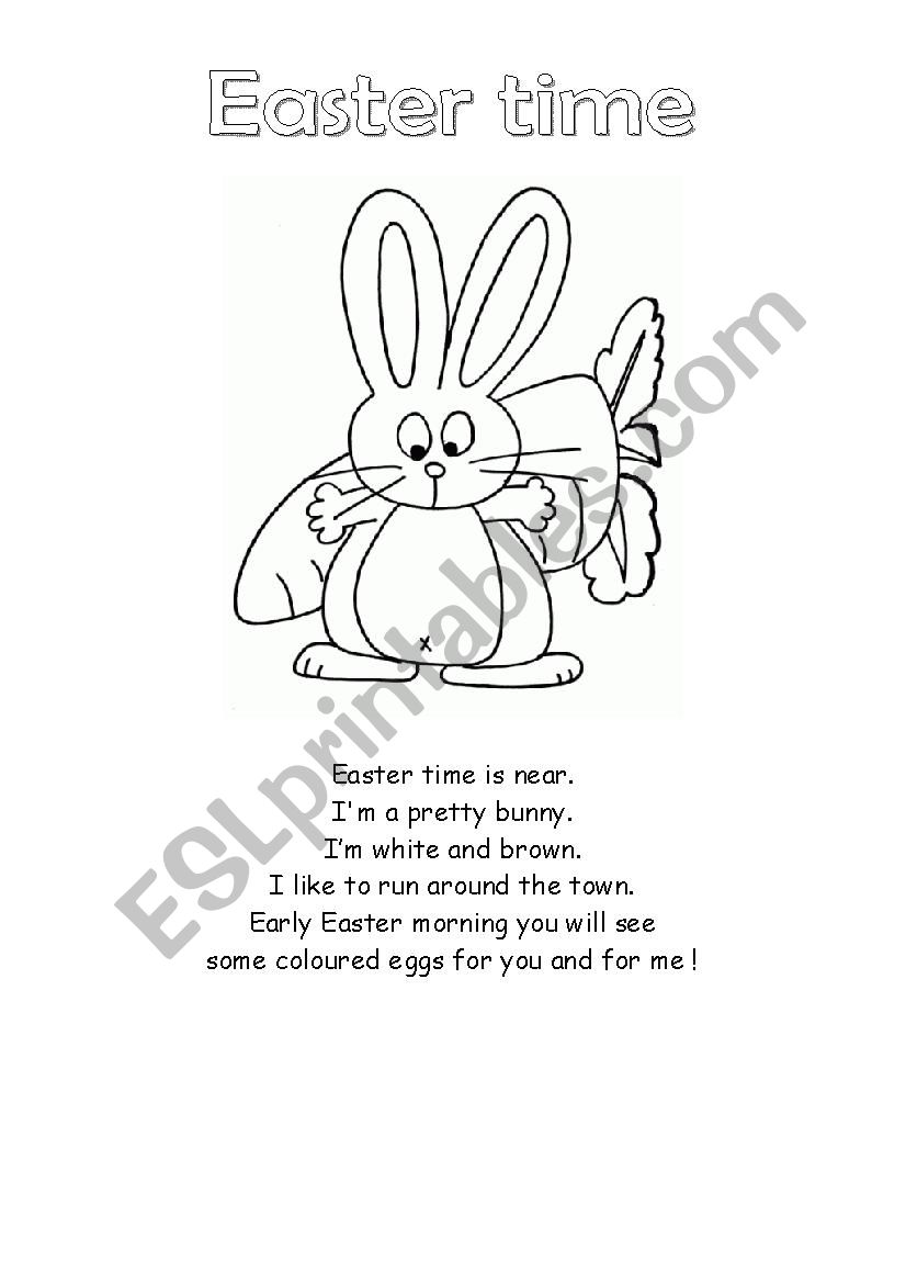 Easter is near worksheet