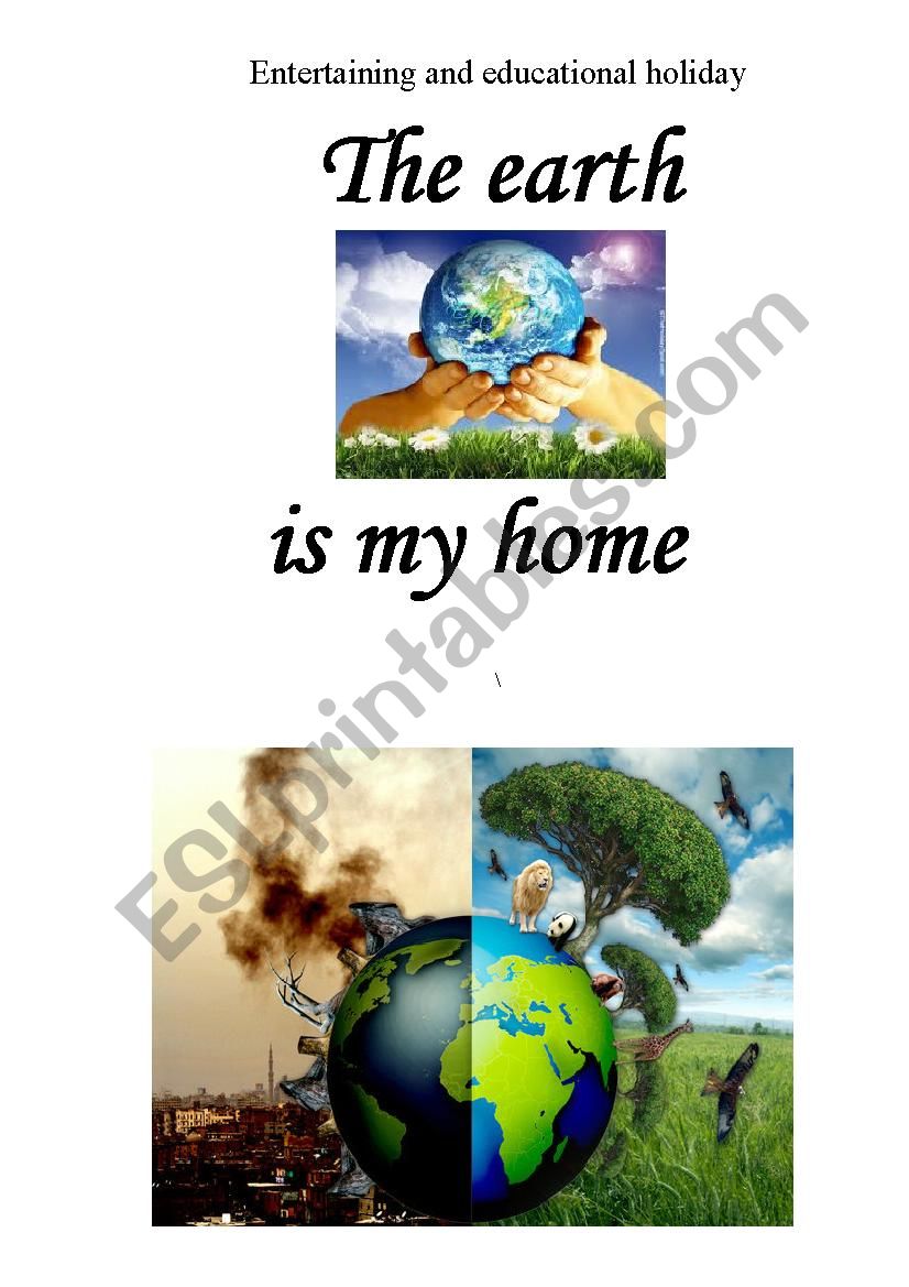 EARTH is my home worksheet