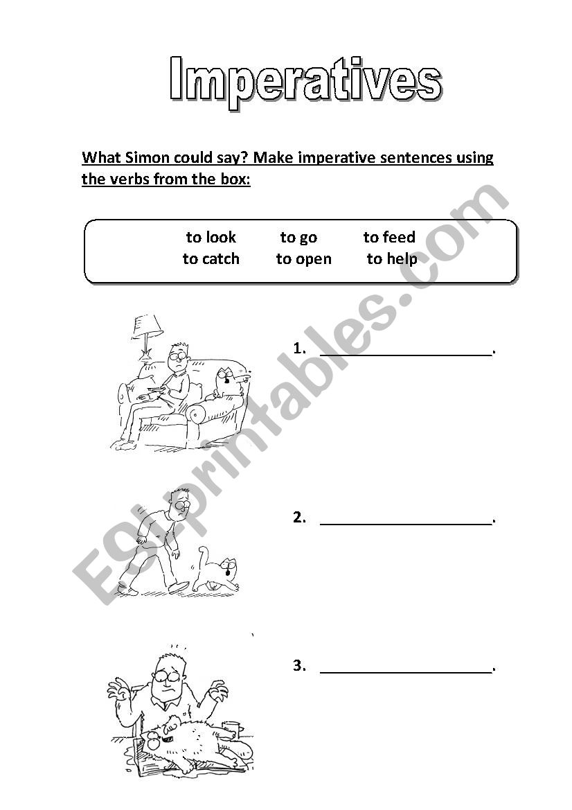 Imperatives worksheet