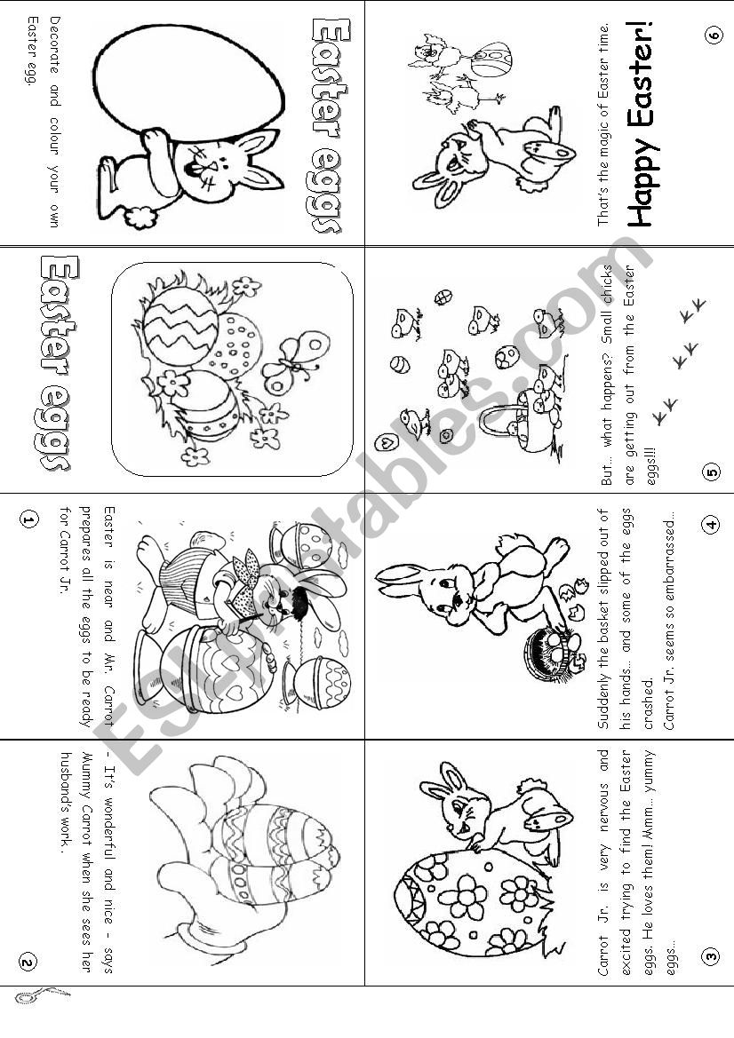 Easter mini-book worksheet