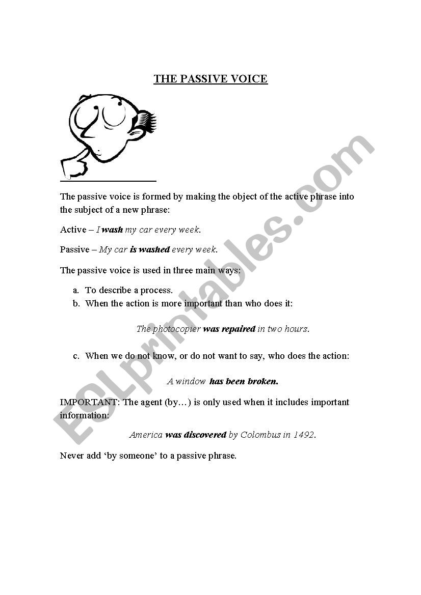 Passive Voice  worksheet