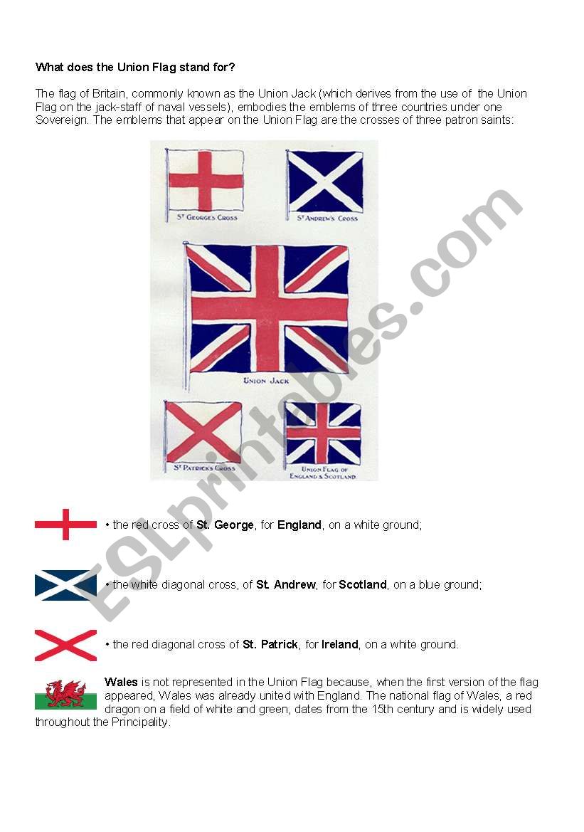 Union Jack worksheet