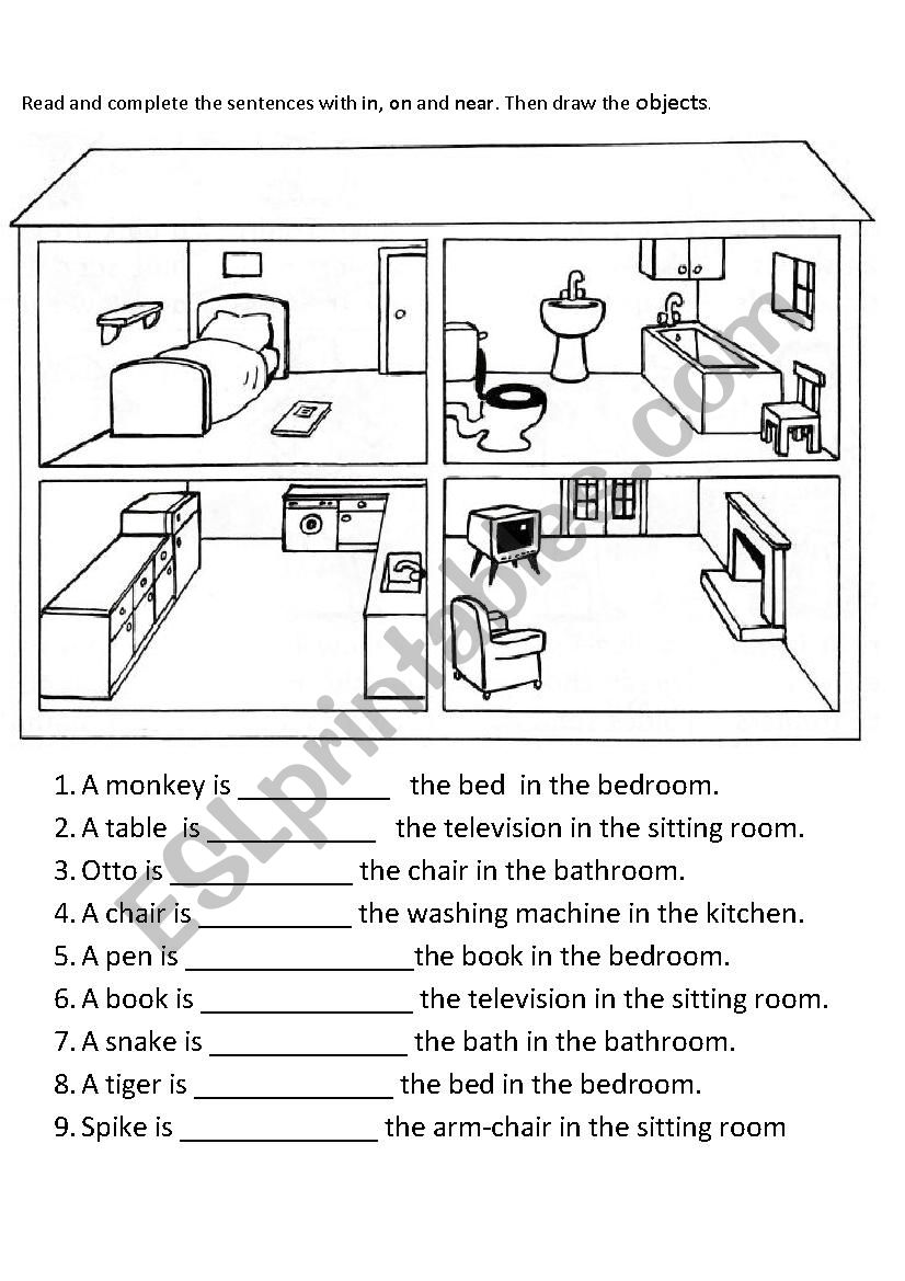 prepositions worksheet