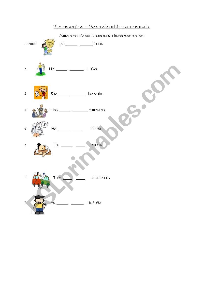 Present Perfect - Past action present result