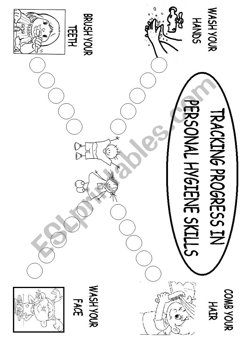 Tracking progress in personal hygiene skills