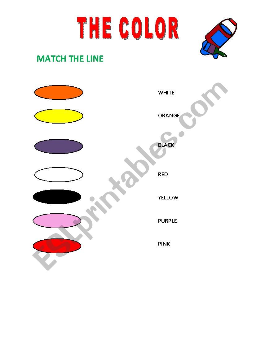 THE COLOR worksheet