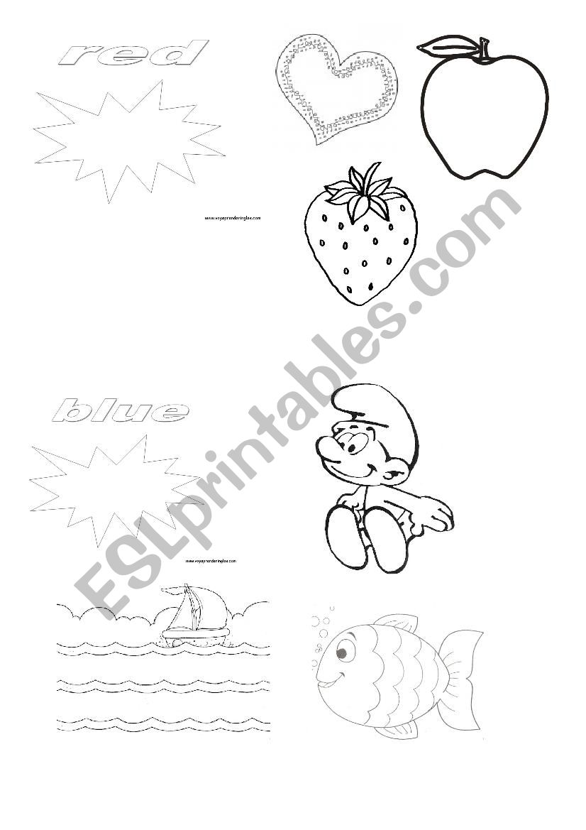 colours worksheet