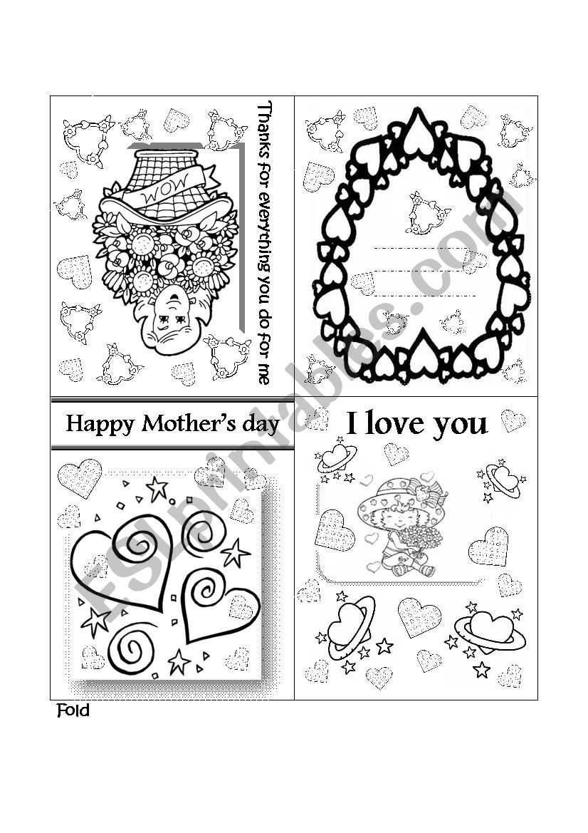 HAPPY MOTHERS DAY worksheet