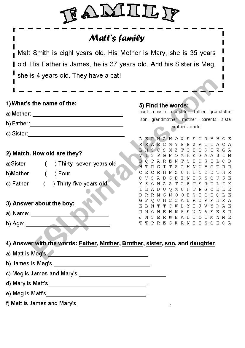 _ Matts Family _ worksheet