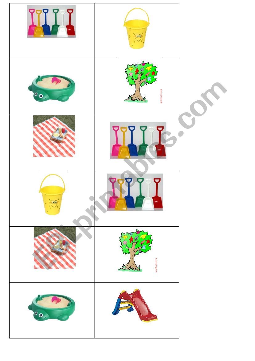 DOMINO AT THE PARK worksheet