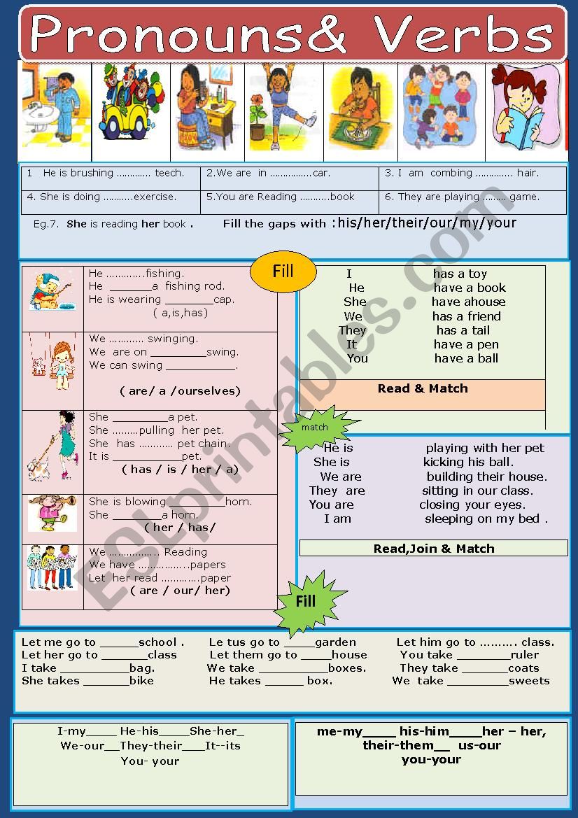 Pronouns   worksheet