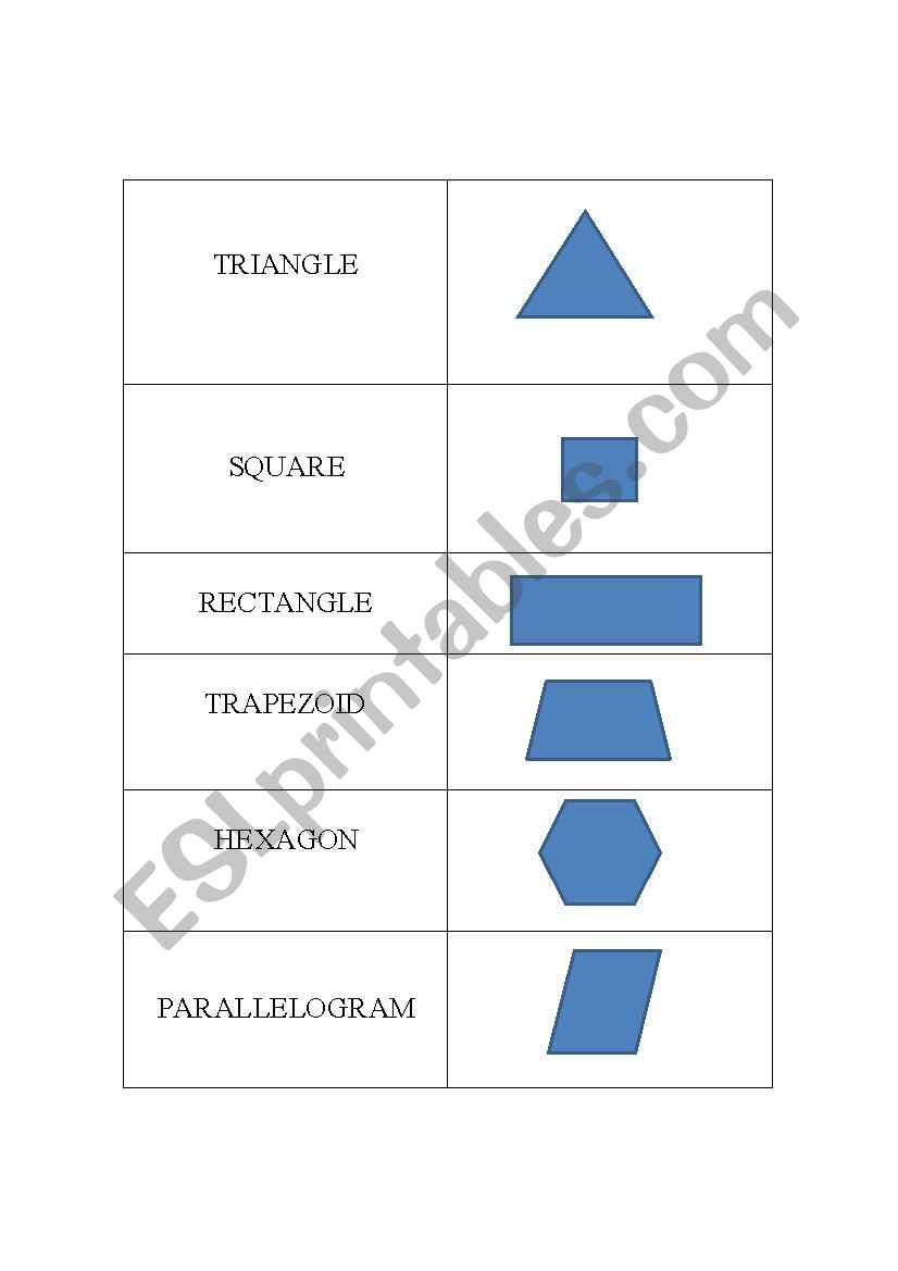 Geometry Flashcards worksheet
