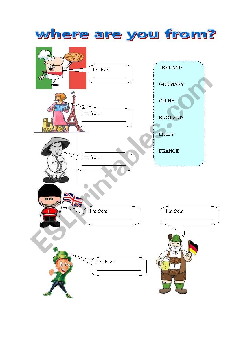 europe_countries and flags worksheet