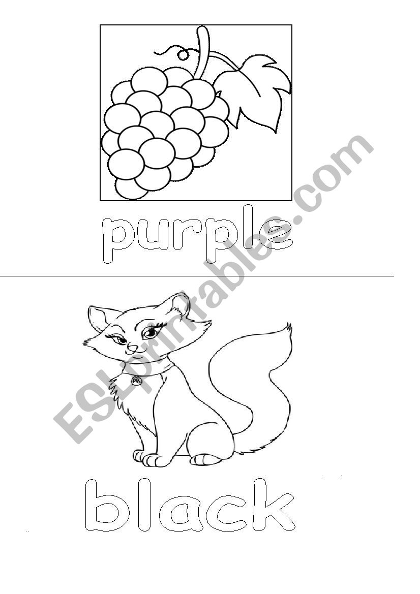 colours colouring 3 worksheet