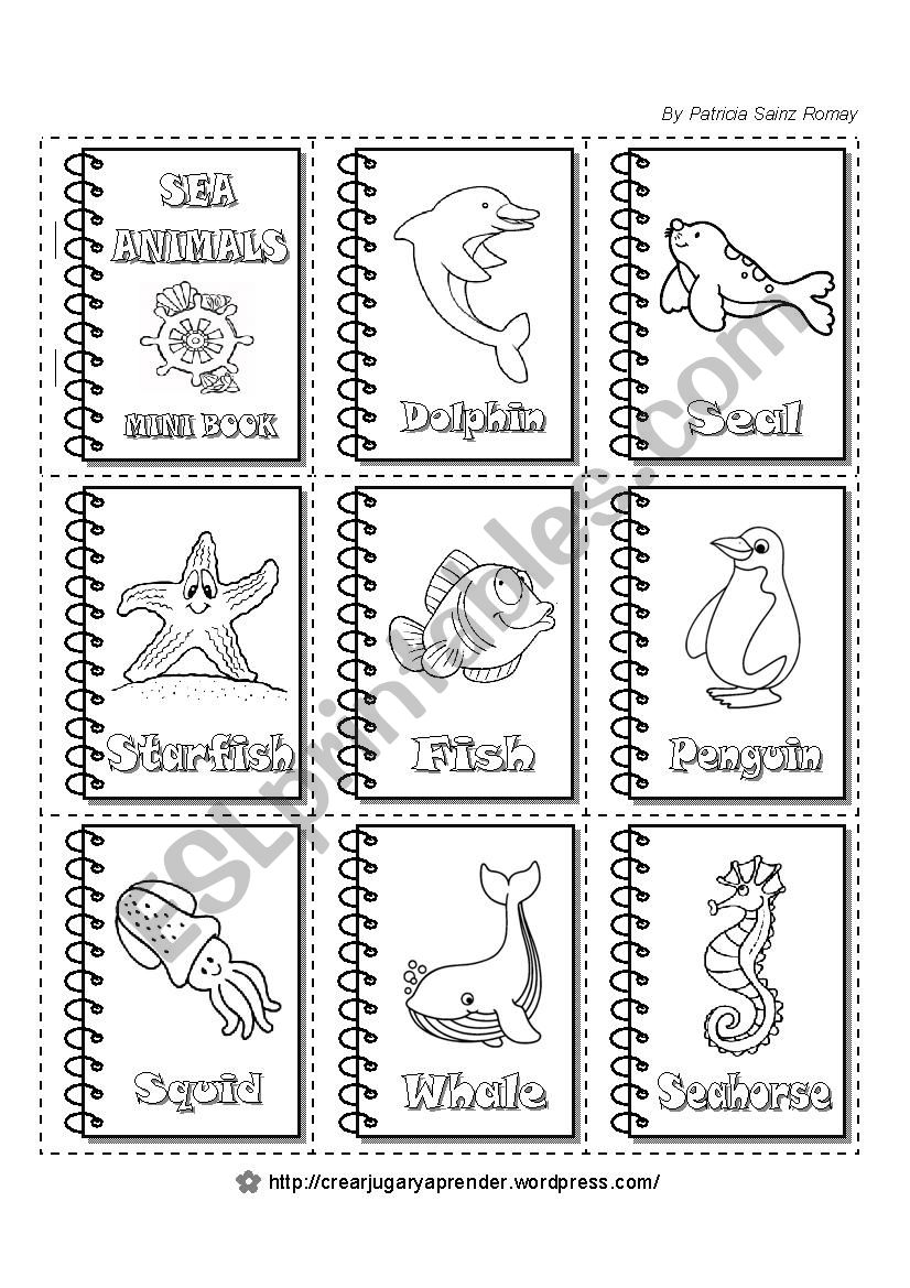 SEA ANIMALS - MINI BOOKS (2 of 6) SEA ANIMALS - MINI BOOKS (2 of 6)