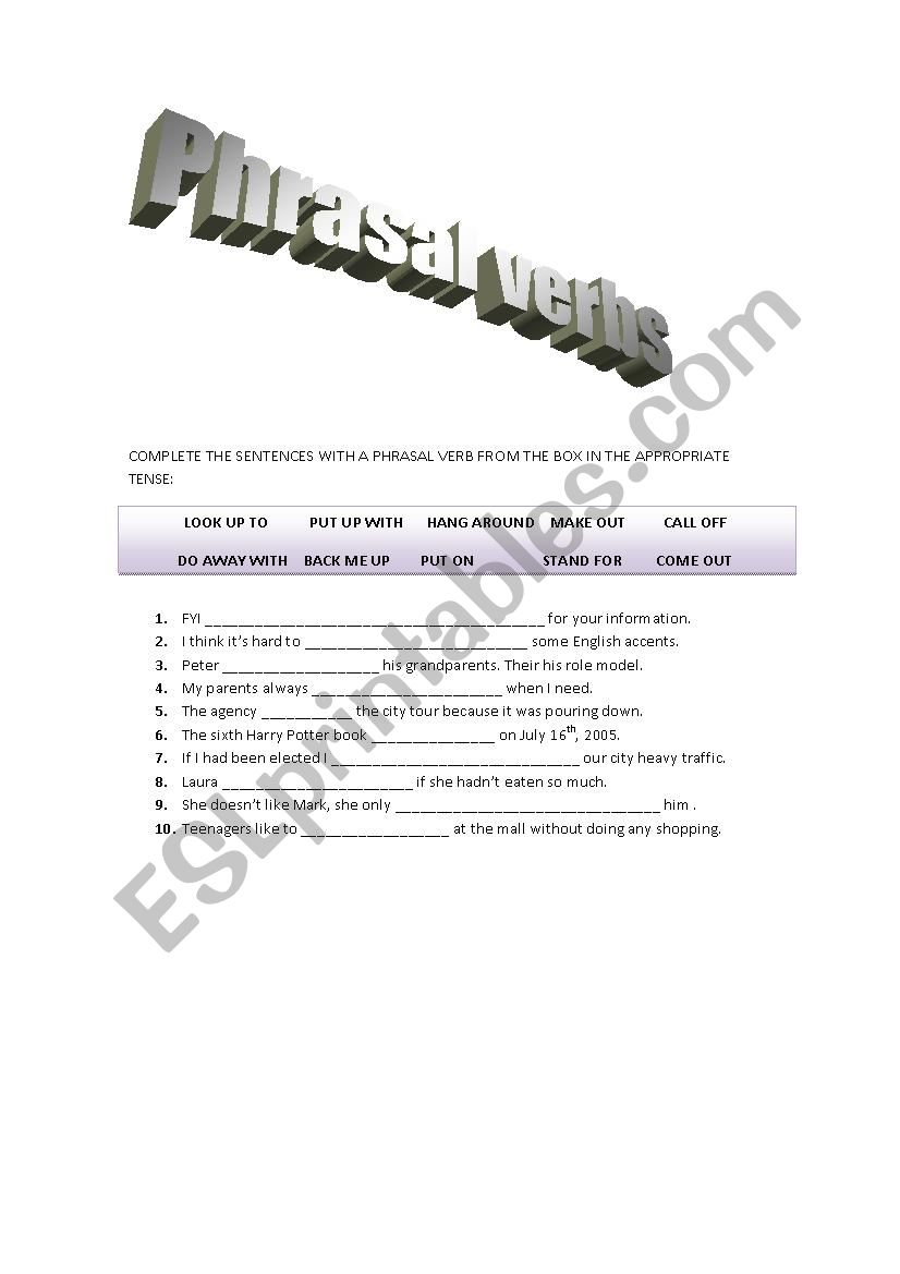 Monuments worksheet