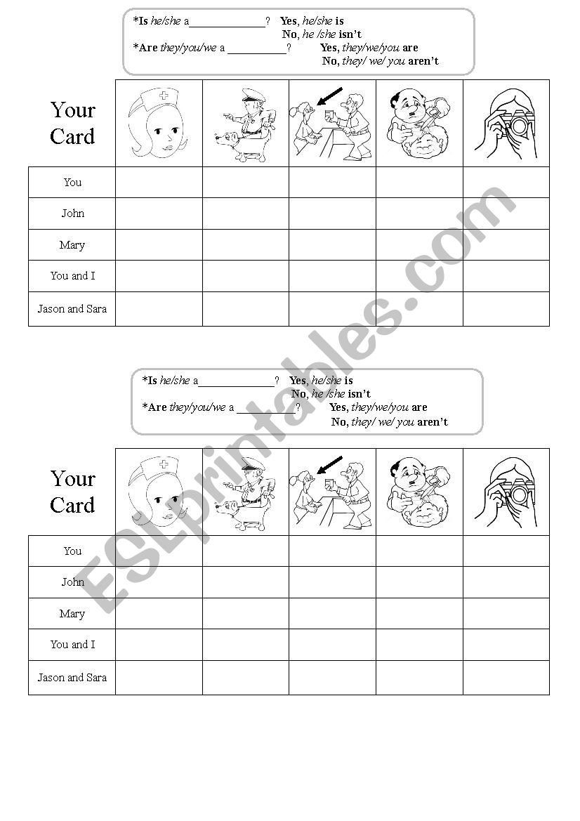 job battleship worksheet