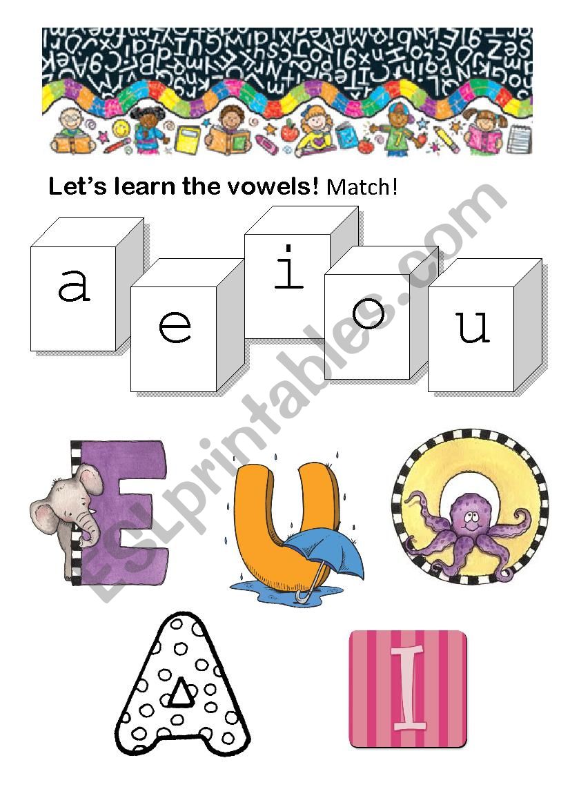 The Vowels worksheet