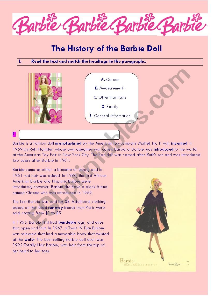 The History of the Barbie Doll