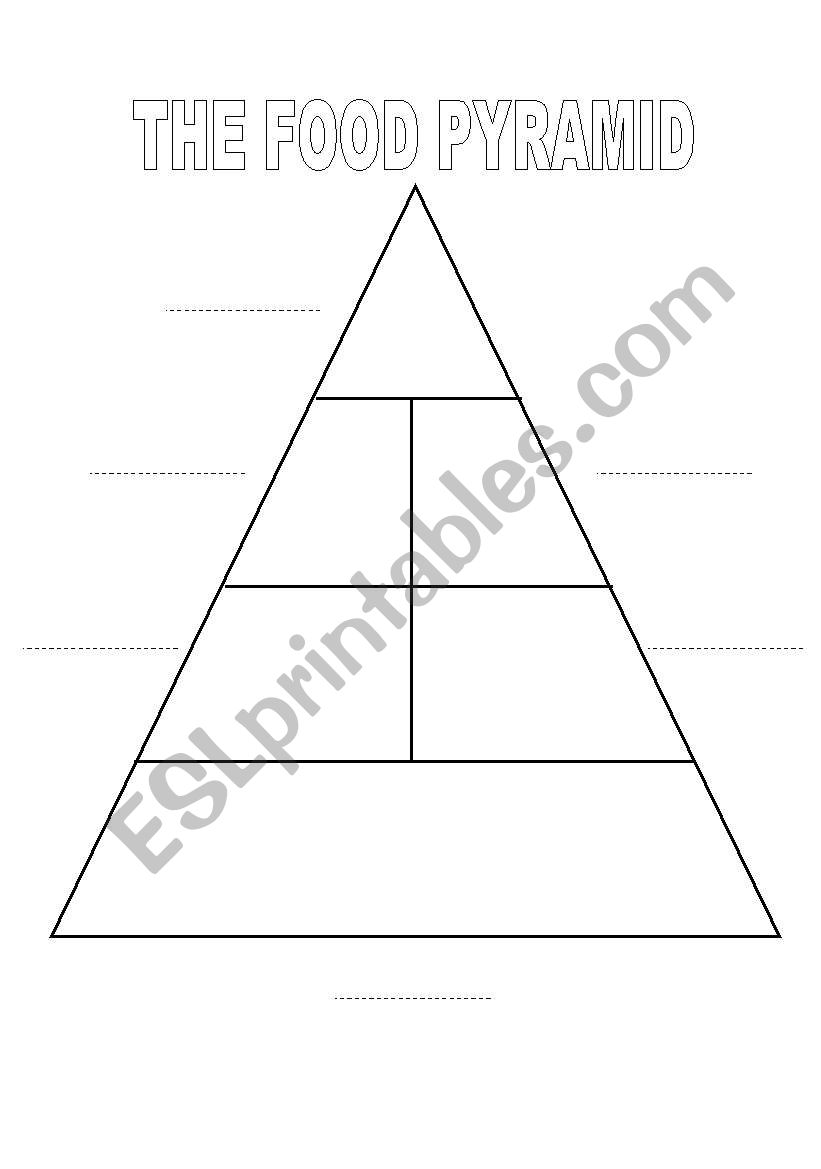 food pyramid worksheet