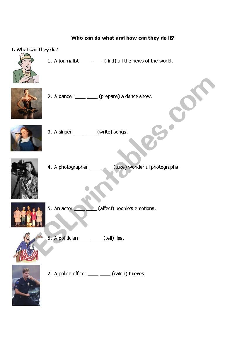 can / cant worksheet with Turkish celebrities  