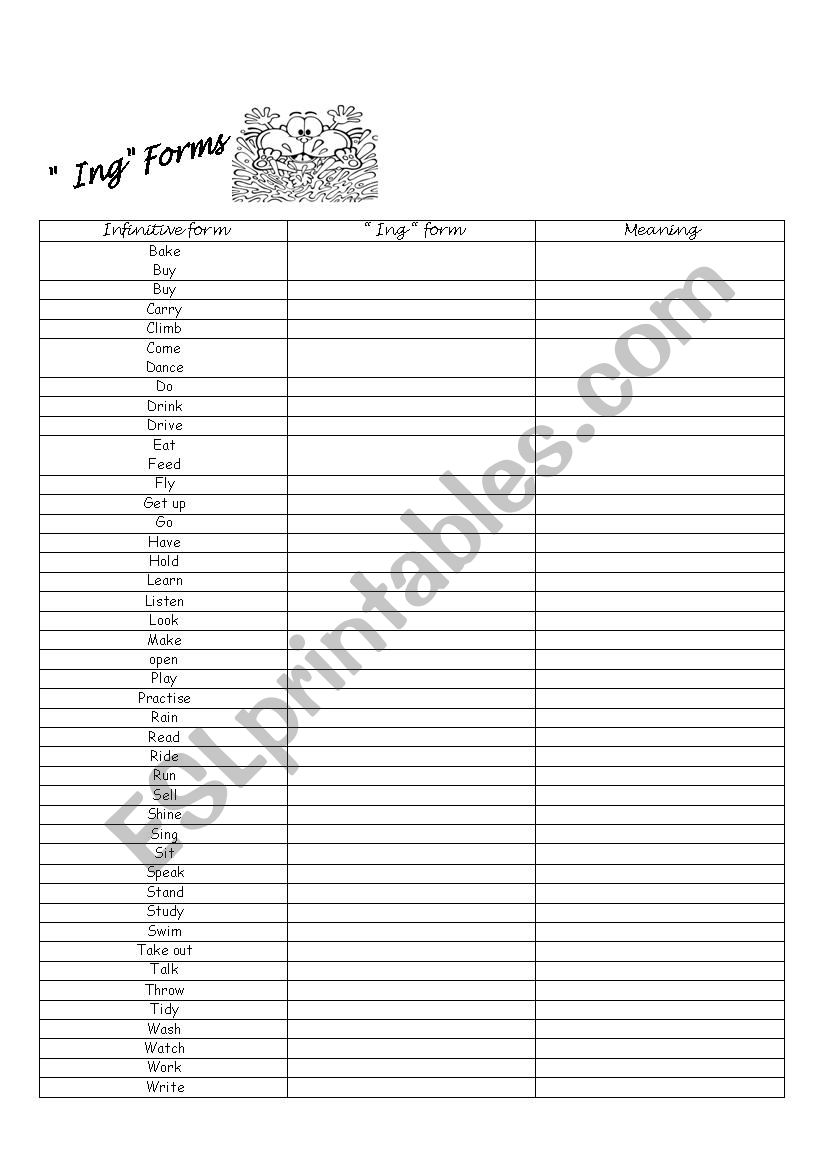 Ing Forms worksheet