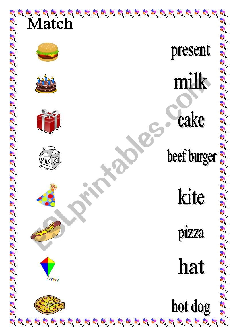 my birthday worksheet