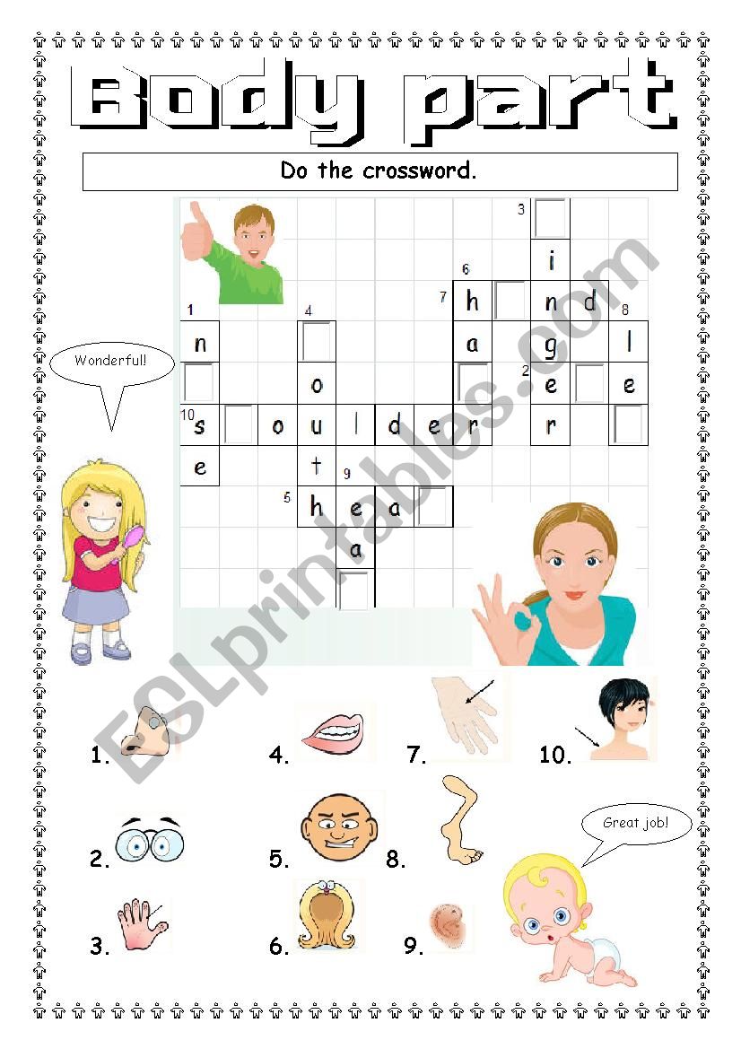 Body Part worksheet