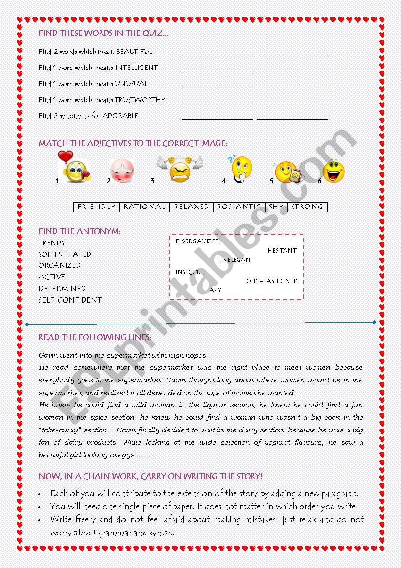 LOVE QUIZ (PART 2) worksheet