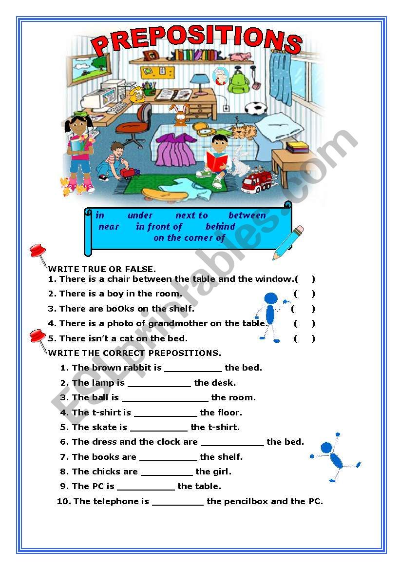 PREPOSITIONS worksheet